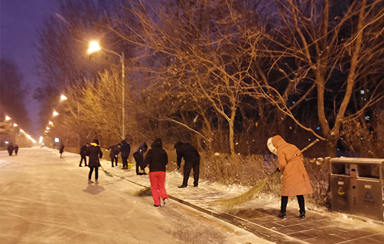 一起 | 當疫情遇到雪情 ——風(fēng)雪中的遼勤建設(shè)人